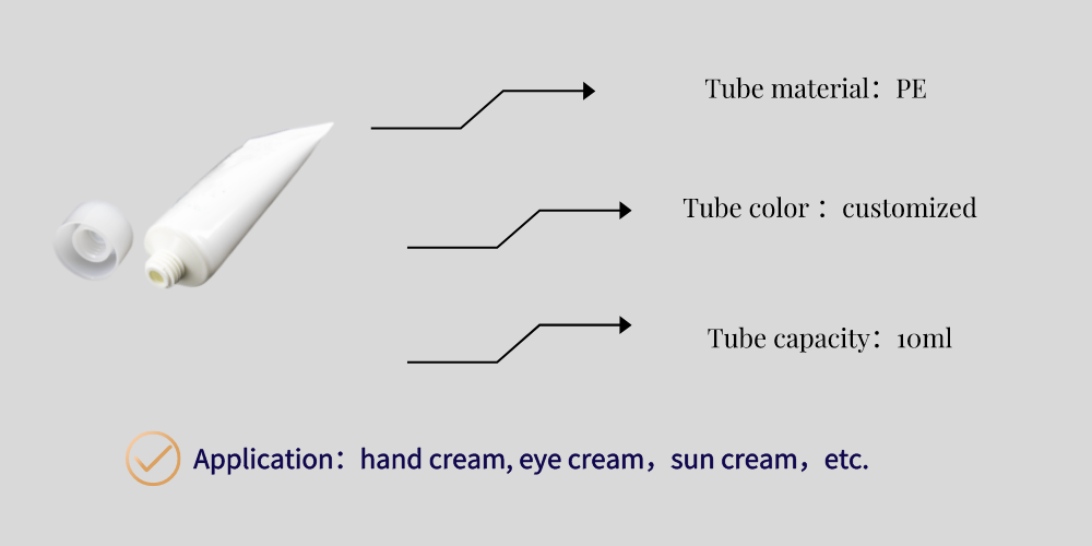 cosmetic tube for lip balm