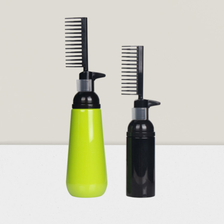 PET bottle with comb foam pump